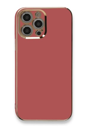 Mey İthalat®   iPhone 12 Pro Kılıf Volet Silikon - Kırmızı
