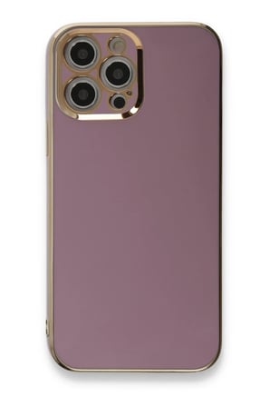 Mey İthalat®   iPhone 12 Pro Kılıf Volet Silikon - Mor