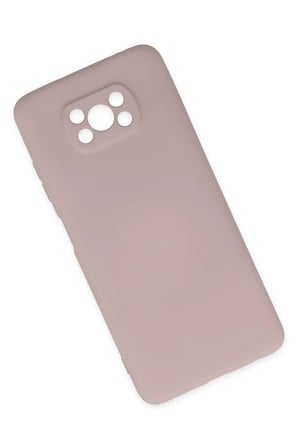 Mey İthalat®   Pocophone X3 Kılıf Nano içi Kadife Silikon - Pudra