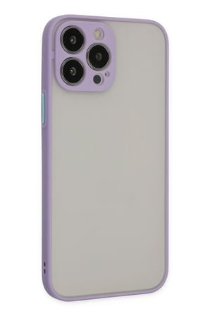 Mey İthalat®   iPhone 14 Pro Kılıf Montreal Silikon Kapak - Mor