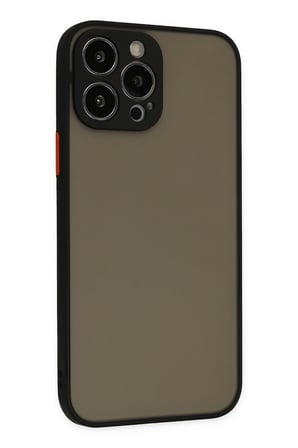Mey İthalat®   iPhone 14 Pro Max Kılıf Montreal Silikon Kapak - Siyah