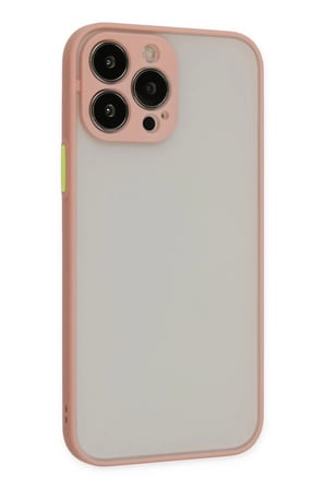 Mey İthalat®   iPhone 14 Pro Max Kılıf Montreal Silikon Kapak - Pembe