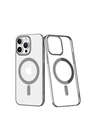 Mey İthalat®   iPhone 14 Pro Kılıf Element Magneticsafe Sert Kapak - Gümüş