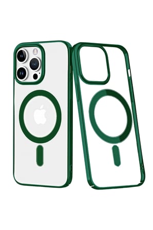 Mey İthalat®   iPhone 14 Pro Max Kılıf Element Magneticsafe Sert Kapak - Köknar Yeşili