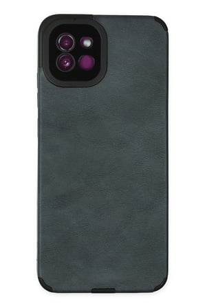 Mey İthalat®  Samsung Galaxy A03 Kılıf Loop Deri Silikon - Lacivert