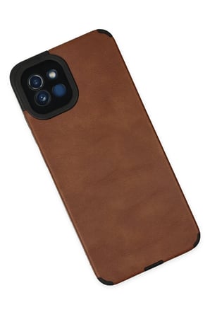 Mey İthalat®  Samsung Galaxy A03 Kılıf Loop Deri Silikon - Kahverengi
