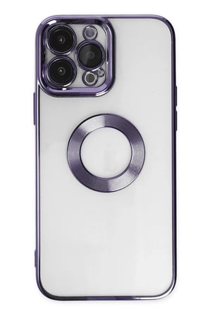 Mey İthalat®   iPhone 14 Pro Max Kılıf Slot Silikon - Mor