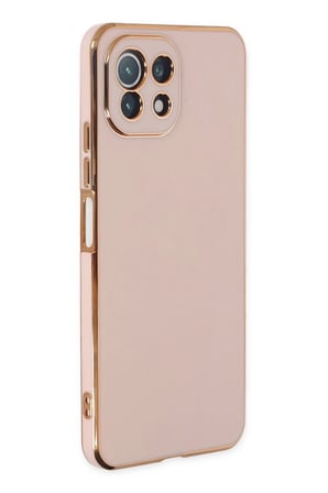 Mey İthalat®   Mİ 11 Lite Kılıf Volet Silikon - Pembe