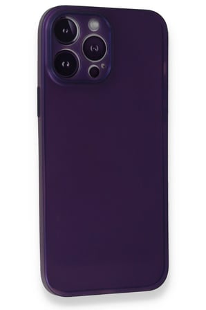 Mey İthalat®   iPhone 14 Pro Max Kılıf PP Ultra İnce Kapak - Mor