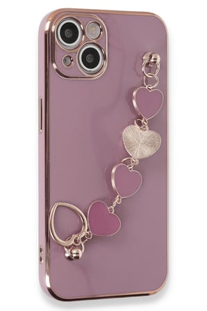 Mey İthalat®   iPhone 14 Plus Kılıf Esila Silikon - Mor