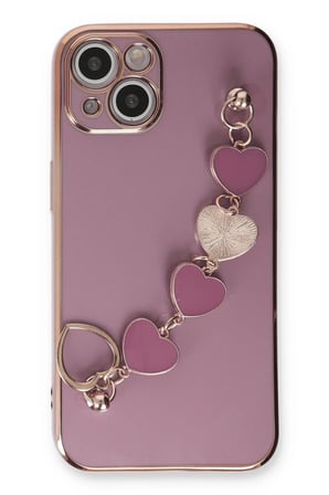 Mey İthalat®   iPhone 14 Plus Kılıf Esila Silikon - Mor