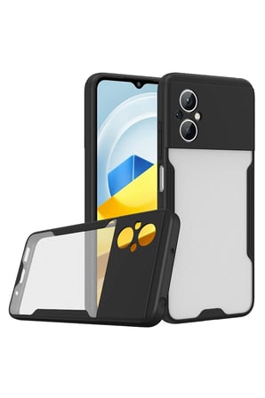 Mey İthalat®   Poco M5 Kılıf Platin Silikon - Siyah