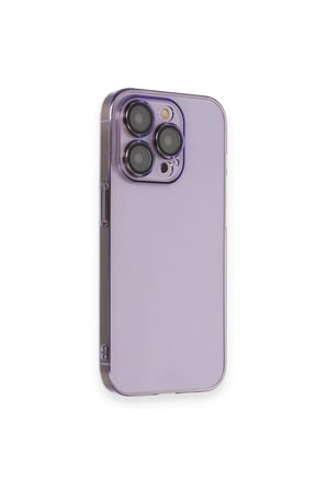 Mey İthalat®   iPhone 13 Pro Kılıf Armada Lensli Kapak - Lila