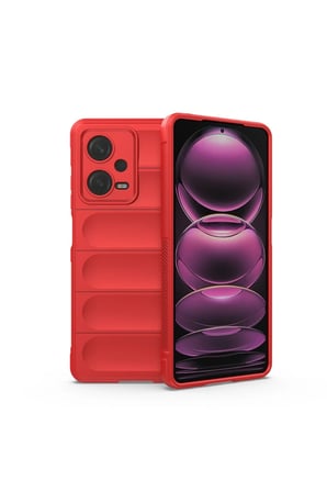 Mey İthalat®   Redmi Note 12 4G Kılıf Optimum Silikon - Kırmızı
