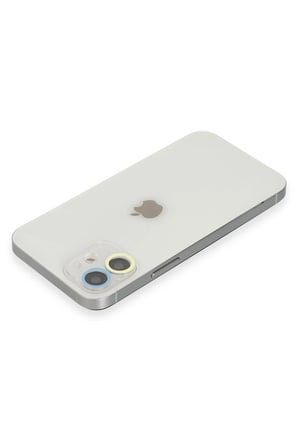Mey İthalat®   iPhone 11 Renkli Kamera Lens Koruma Cam - Sarı-Mavi