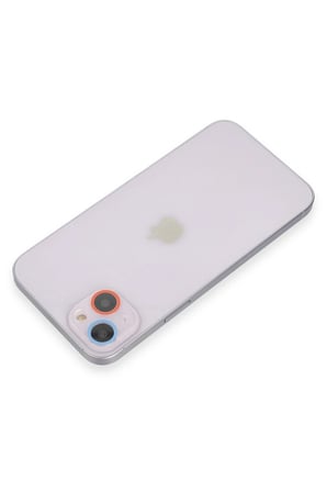 Mey İthalat®   iPhone 13 Renkli Kamera Lens Koruma Cam - Pembe-Mavi