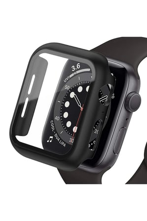Mey İthalat®   Watch Ultra 49mm Camlı Kasa Ekran Koruyucu - Siyah
