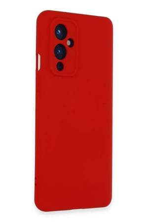 Mey İthalat®  One Plus 9 Kılıf Nano içi Kadife Silikon - Kırmızı
