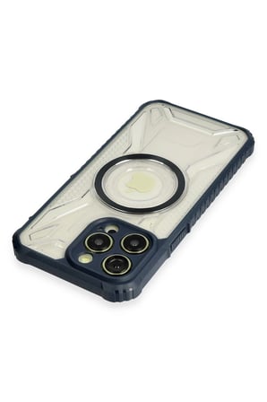 Mey İthalat®   iPhone 14 Pro Kılıf Prag Magneticsafe Kapak - Lacivert