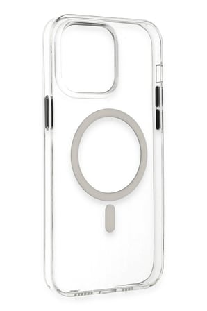 Mey İthalat®   iPhone 14 Pro Max Kılıf Tron Şeffaf Magsafe Kapak - Şeffaf