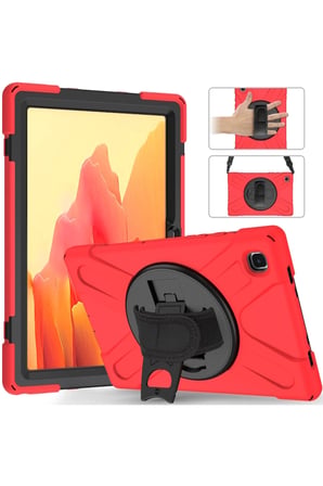 Mey İthalat®  Samsung Galaxy T220 Tab A7 Lite 8.7 Kılıf Amazing Tablet Kapak - Kırmızı
