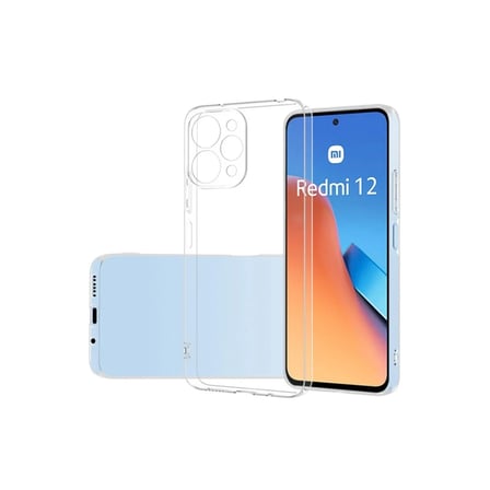 Mey İthalat®   Redmi 12 Kılıf Lüx Şeffaf Silikon