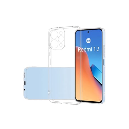 Mey İthalat®   Redmi 12 Kılıf Lüx Şeffaf Silikon