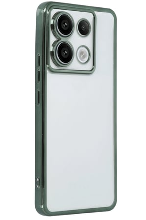 Mey İthalat®   Poco X6 Kılıf  Lensli Silikon - Yeşil