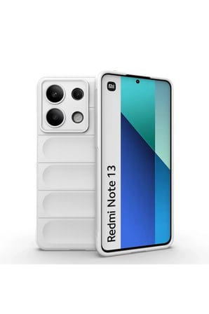 Mey İthalat®   Redmi Note 13 4G Kılıf Optimum Silikon - Krem