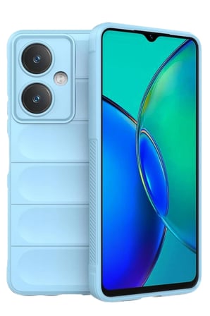 Mey İthalat®  Vivo Y27 Kılıf Optimum Silikon - Sky Blue
