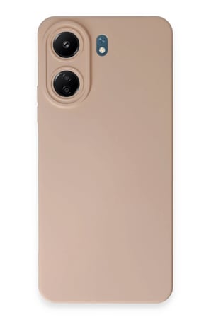 Mey İthalat®   Redmi 13C Kılıf Nano içi Kadife Silikon - Pudra