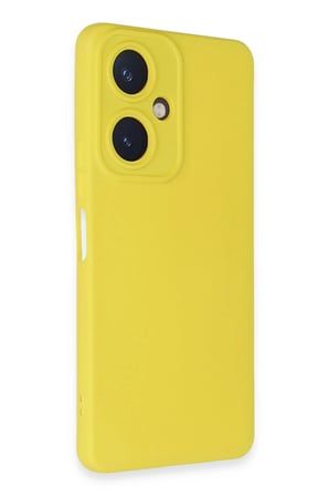 Mey İthalat®  Vivo Y27 Kılıf Nano içi Kadife Silikon - Sarı