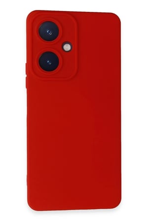 Mey İthalat®  Vivo Y27 Kılıf Nano içi Kadife Silikon - Kırmızı