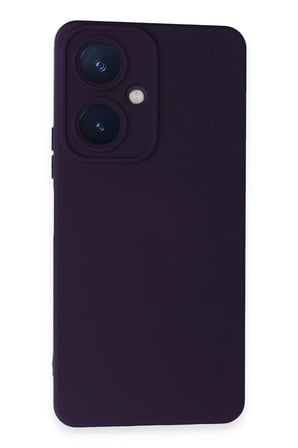 Mey İthalat®  Vivo Y27 Kılıf Nano içi Kadife Silikon - Mor