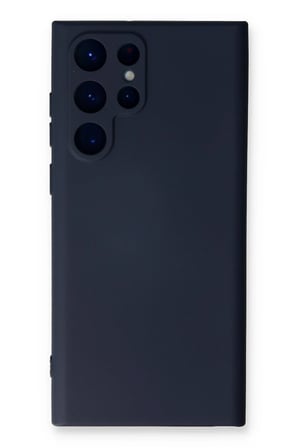 Mey İthalat®  Samsung Galaxy S24 Ultra Kılıf Nano içi Kadife Silikon - Lacivert