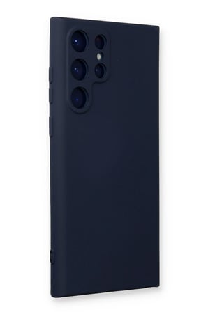 Mey İthalat®  Samsung Galaxy S24 Ultra Kılıf Nano içi Kadife Silikon - Lacivert