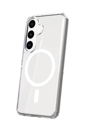Mey İthalat®  Samsung Galaxy S24 Kılıf Magneticsafe Şeffaf Silikon - Şeffaf