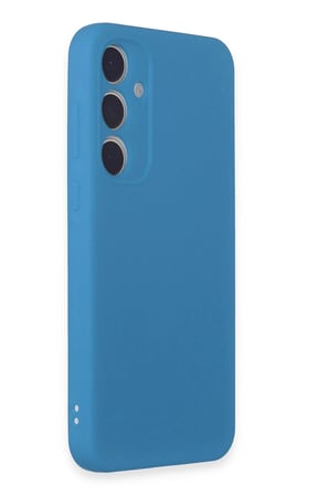Mey İthalat®  Samsung Galaxy A15 4G Kılıf First Silikon - Mavi