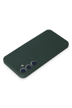 Mey İthalat®  Samsung Galaxy A35 5G Kılıf First Silikon - Koyu Yeşil