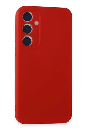 Mey İthalat®  Samsung Galaxy A55 5G Kılıf First Silikon - Kırmızı