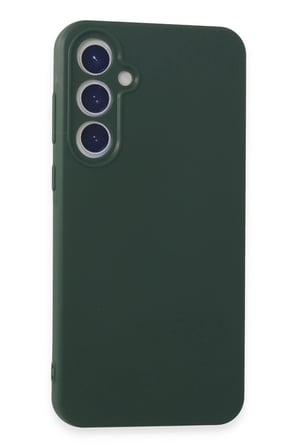 Mey İthalat®  Samsung Galaxy A55 5G Kılıf First Silikon - Koyu Yeşil