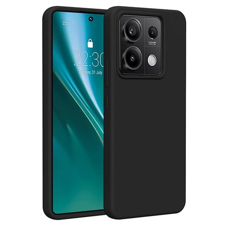 Mey İthalat®   Redmi Note 13 Pro 5G Kılıf First Silikon - Siyah