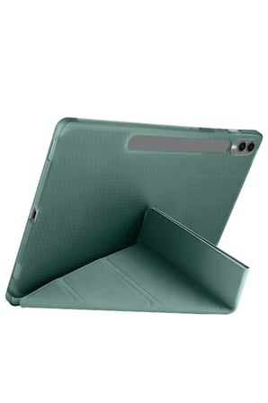 Mey İthalat®  Samsung Galaxy X610 Tab S9 FE Plus 12.4 Kılıf Kalemlikli Mars Tablet Kılıfı - Koyu Yeş