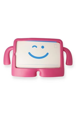 Mey İthalat®  Samsung Galaxy Tab A9 Plus Kılıf Karakter Tablet Silikon - Pembe
