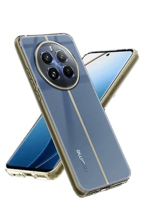 Mey İthalat®  Realme 12 5G Kılıf Lüx Şeffaf Silikon