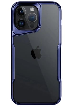 Mey İthalat®   iPhone 14 Pro Max Kılıf Boyi Silikon Kapak - Lacivert