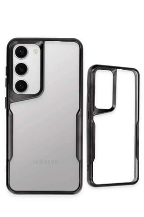 Mey İthalat®  Samsung Galaxy S23 Kılıf Boyi Silikon Kapak - Siyah