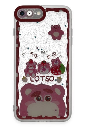 Mey İthalat®   iPhone 7 Kılıf Sweet Desenli Silikon Kapak - Pembe