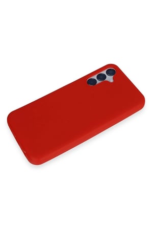 Mey İthalat®  Samsung Galaxy M15 Kılıf First Silikon - Kırmızı