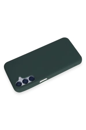 Mey İthalat®  Samsung Galaxy M15 Kılıf First Silikon - Koyu Yeşil
